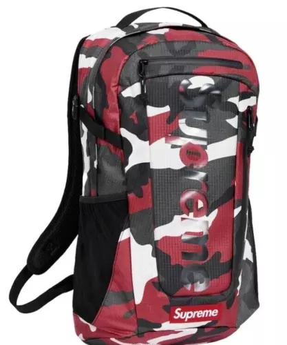 NWT Supreme Red Camo Camouflage Back to School Backpack -Sold out everywhere