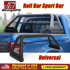 Roll Bar Sport Bar Chase Rack Bed Bar Powder Coated Steel Universal Black USA
