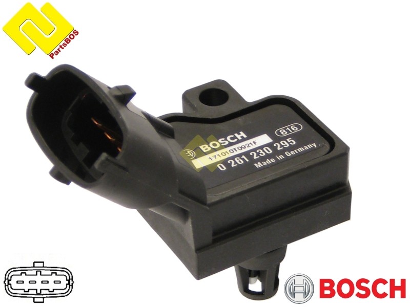 BOSCH 0261230295 ,0261230105 INTAKE MANIFOLD PRESSURE SENSOR MAP Volvo 30622083 