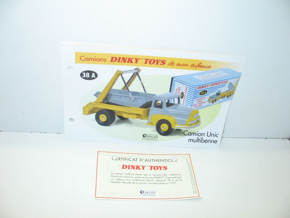 1 fiche + certif. DINKY TOYS ATLAS repro ref 23 D, auto de course auto-union