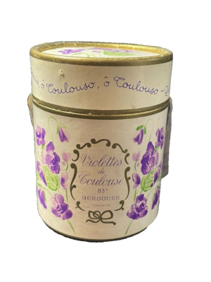 Schatulle mit Parfümflakon ''Violette de Toulouse 83° Berdoues France'' Nr. 57