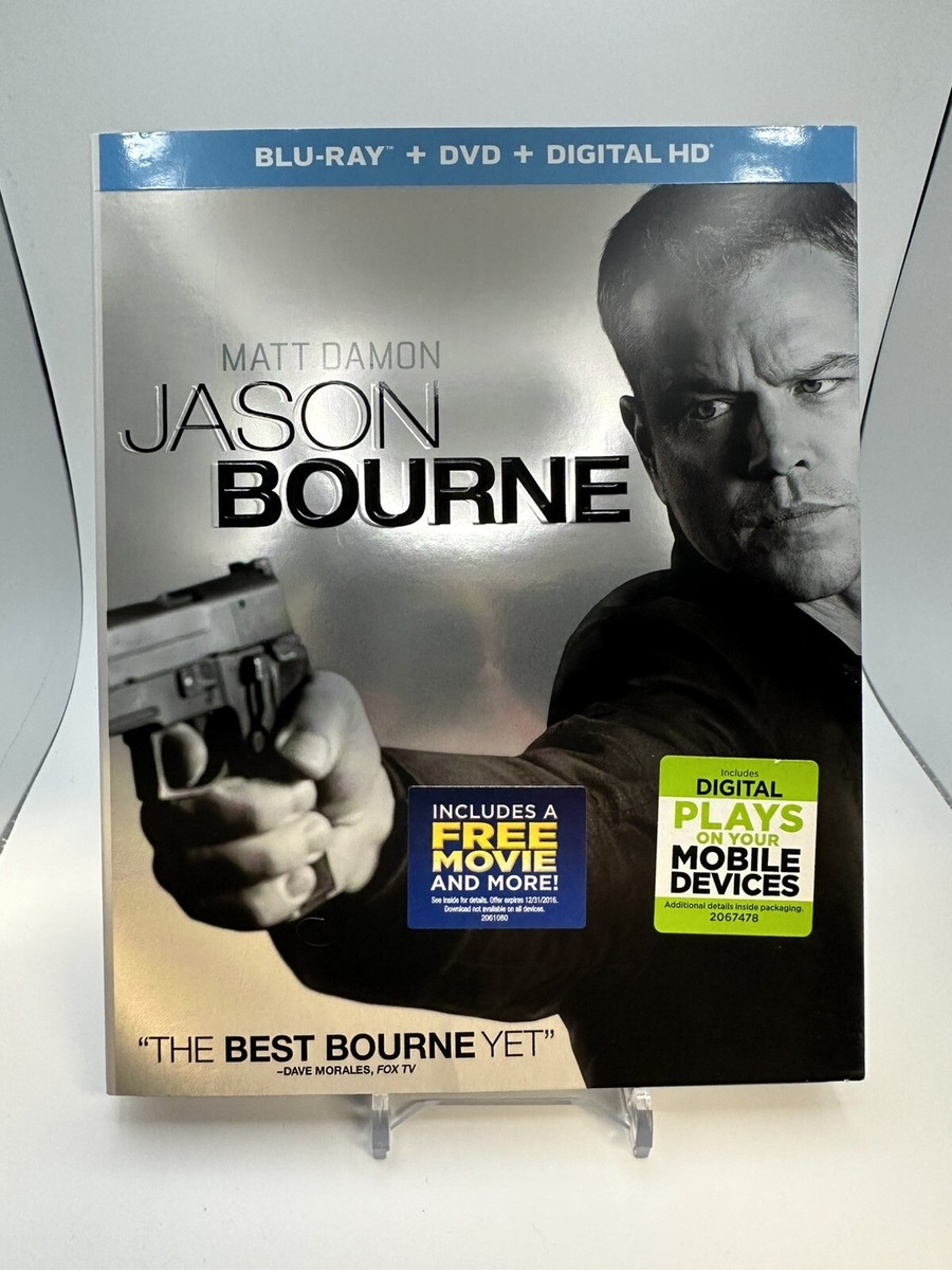 Jason Bourne (Blu-ray And DVD, 2016) Complete Works W/Slipcover