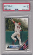 2016 Topps Mini MIKE TROUT Card #1 SP/1000 PSA 10 Gem Mint Angels