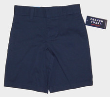 French Toast Little Boys Size 5 School Uniform Shorts NWT Adjustable Waist Navy