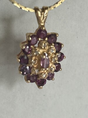 Rubin und Diamant Anhänger (Trachtenkette)