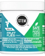 Stem Kills Fruit Fly Trap: Liquid Fruit Fly Catcher with Botanical Extracts | 5.