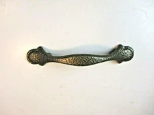 Drawer Pull Handle 3" Centers Distressed Hammered Dark Bronze ORB 1990 Vintage 1