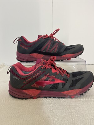 Brooks Cascadia 11 GTX Women's Trail Running Size 10 Shoes Gore-Tex Pink  Gray