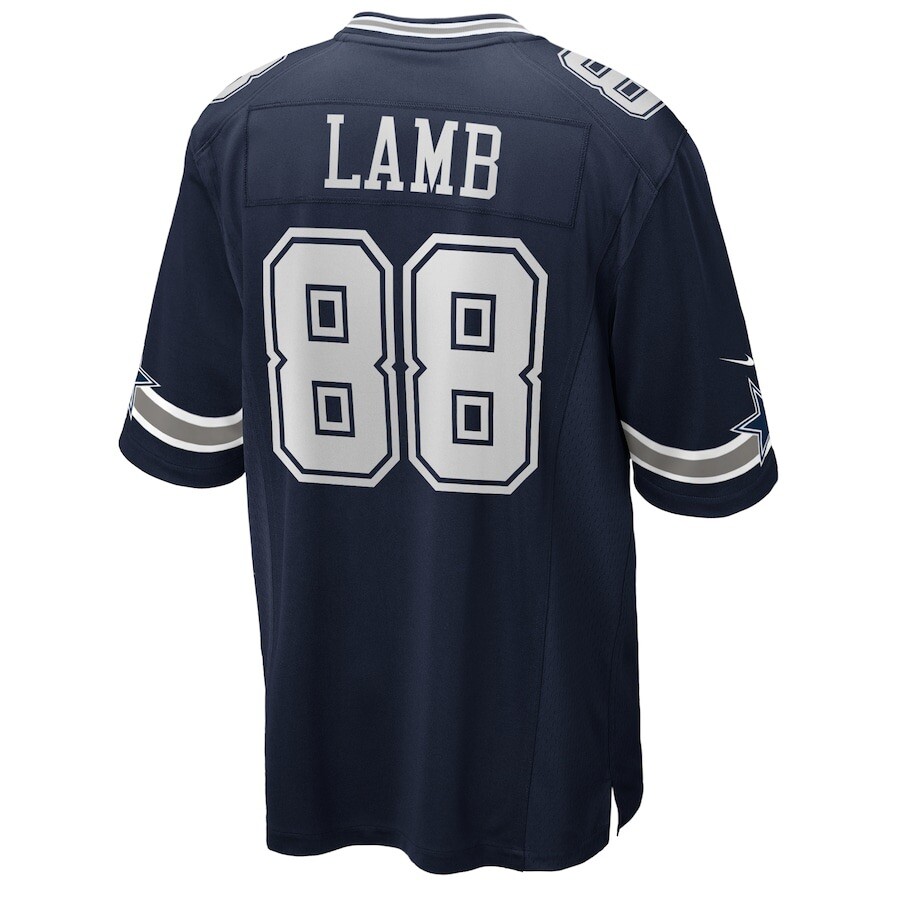 Dallas Cowboys Ceedee Lamb Nike Navy Official Men's Game Jersey