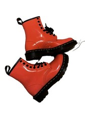 Bottes Dr. Martens 1460 Pascal Orange Dye - 8 Trous, Cuir Daim, Neuves Dans Leur Boîte