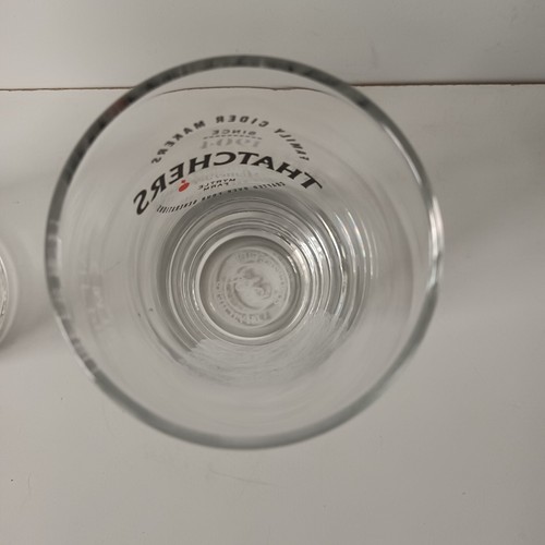 2er Set Thatchers Apfelwein Pint und halbe Pint Bierglas - Bild 8 von 8