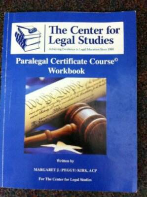 Paralegal Certificate Course Workbook - Paperback - GOOD