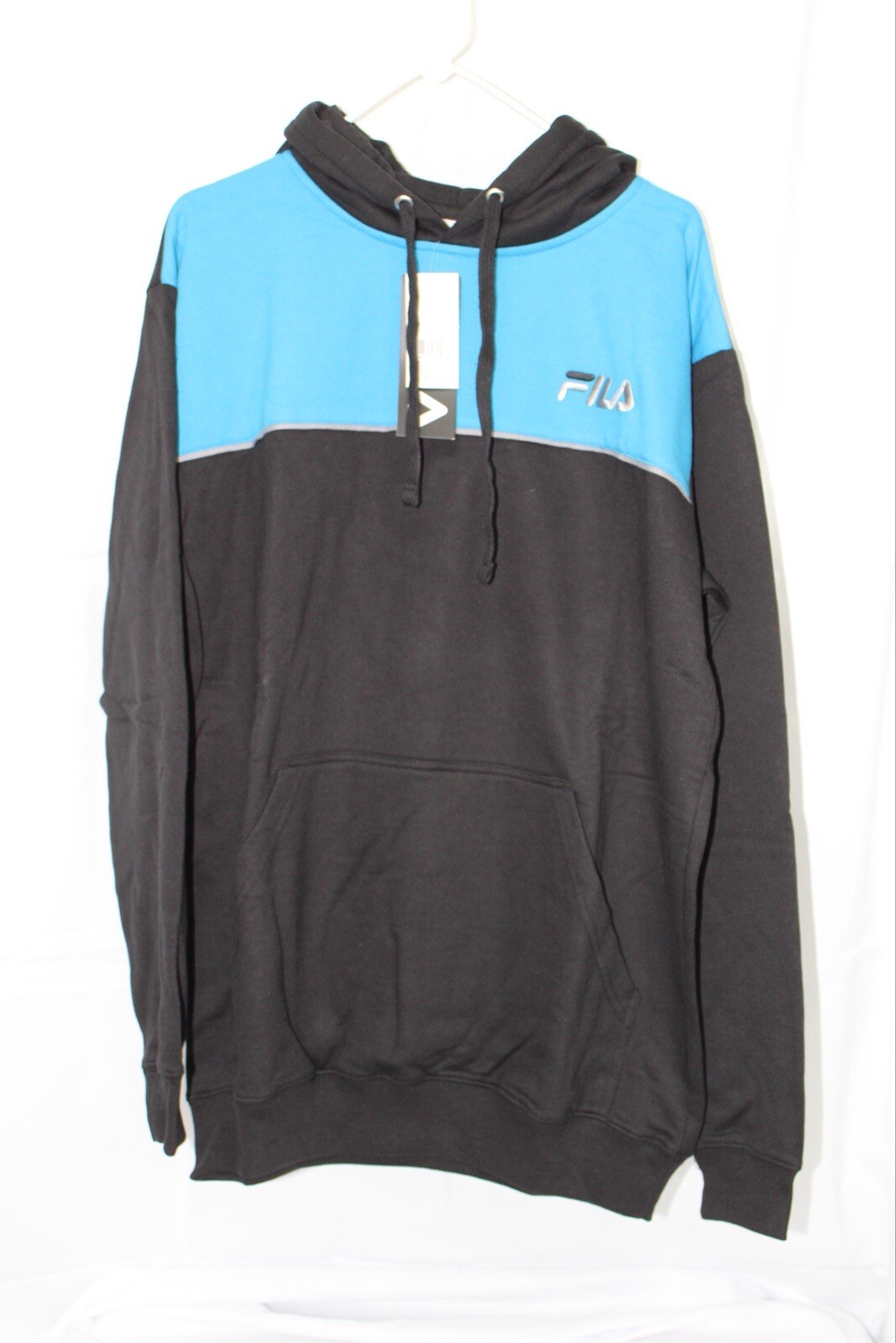 Felpa con cappuccio Fila uomo grande e alto classico pullover pile logo XLT