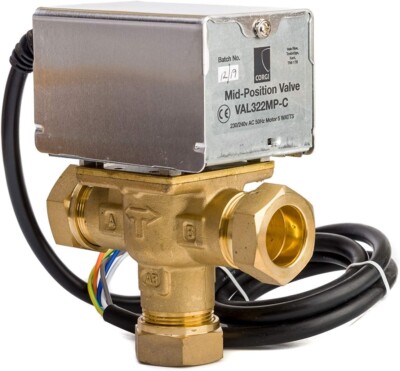 Corgi VAL322MP-C 3 Port Mid-Position Motorized Valve 22mm