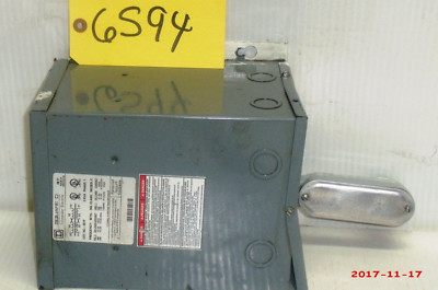 Square D Transformer Cat No 2S1F Pri Volt 240/480 Sec Volt 120/240