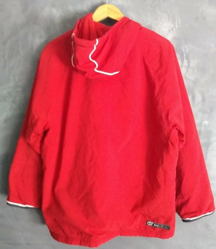 Chaqueta con capucha roja retro vintage de baloncesto Nike para hombre grande - Imagen 2 de 7