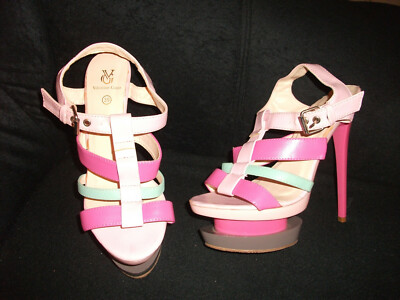 Giaro Silberne Plateau High Heels Plateau Valentino Schuhe Hoch