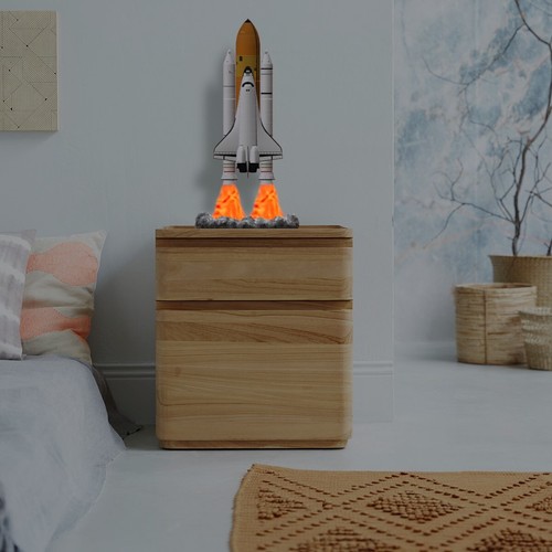 Space Shuttle FILE STL for all 3D printer 2 version platform take_off phase lamp - 第 8/24 張圖片