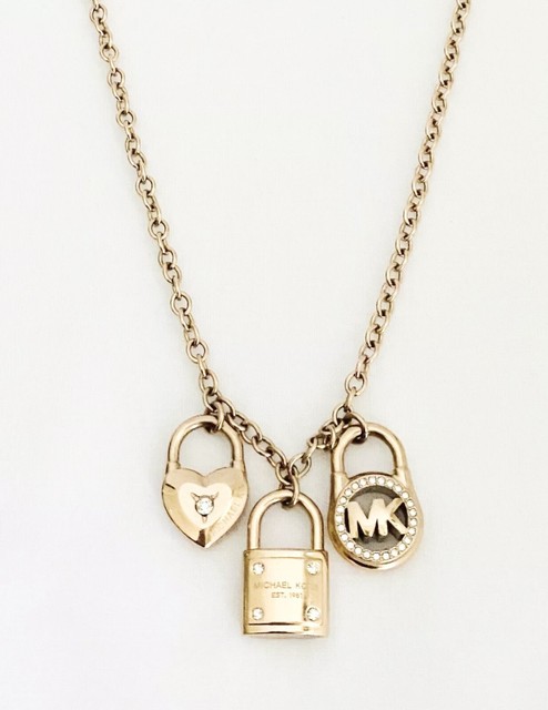 Michael Kors Rose Gold Logo MK Pave 
