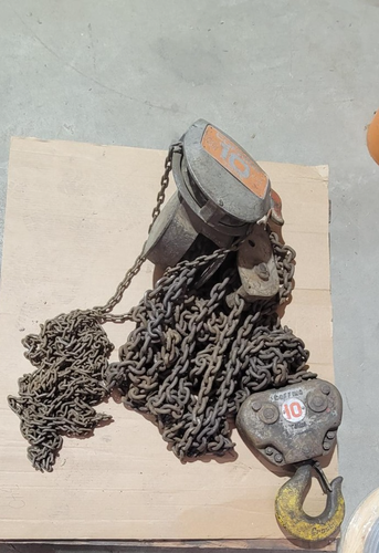 COFFING 10 TON CHAIN HOIST - USED - Picture 2 of 8