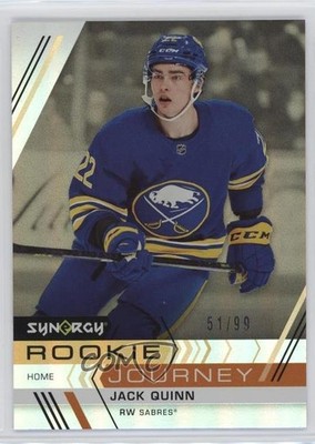 2022 Upper Deck Synergy Rookie Journey Gold Home 51/99 Jack Quinn #RJ-6 RC 14hk