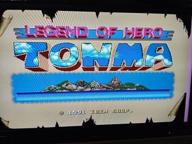 Pc Engine Hucard Legend Of Hero Tonma Software Only Limited Edition Rare Vintage