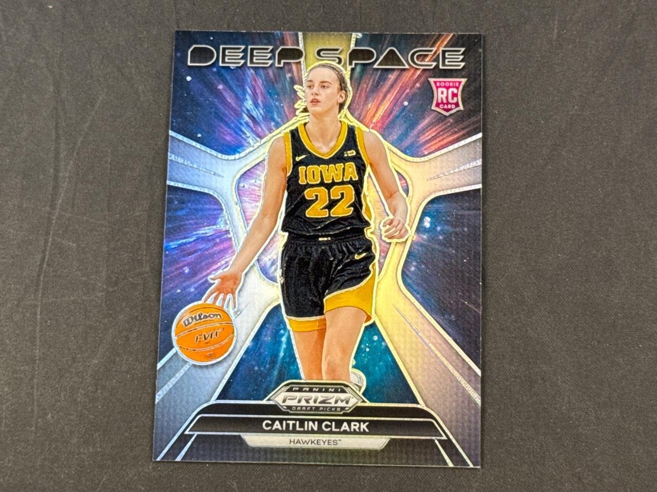 2024 PANINI PRIZM DRAFT CAITLIN CLARK #8 ROOKIE DEEP SPACE SILVER PRIZMS SP