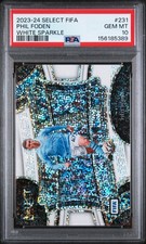 2023-24 Panini Select FIFA - Field Level Phil Foden #231 White Sparkle Prizm