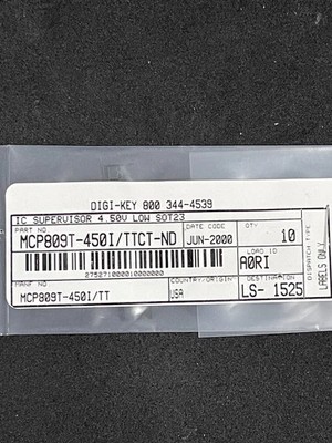MCP809T-450I/TT IC SUPERVISOR 1-CHANNEL SOT23-3 MICROCHIP (LOT OF 10)