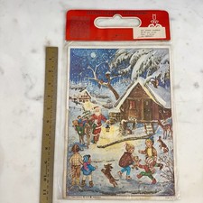 VTG Christmas Advent Calendar RS Stuttgart Rohr West Germany Glitter New Nr 25