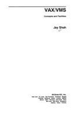 #ad #ad VAX VMS : Concepts and Facilities Hardcover Jayesh Shah $33.75