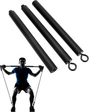   Resistance Band Bar Pilates Bar Home Gym Fitness Workout Bar for Strength Trai