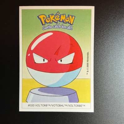 #100 Votobal  100 Dunkin Boomer Sticker Pokemon Karte Jahr 2000  Vintage