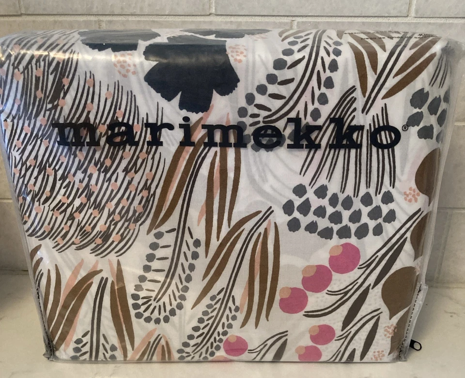 Juego de funda nórdica Marimekko Pieni Letto King 100 % algodón Cp. @ $179 Foto 2 de 4