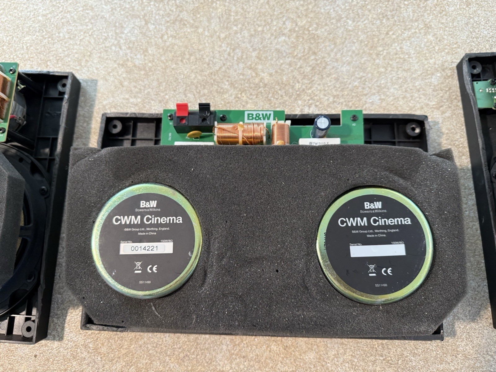 B&W CWM Cinema In-Wall Speakers