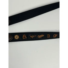 Vineyard Vines Baltimore Orioles Belt Men's Size 40 Canvas Leather Brass Buckle