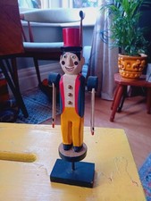 Antique Vintage Wooden Folk Art Hand Carved Wood Decor Whirligig Figure Figurine