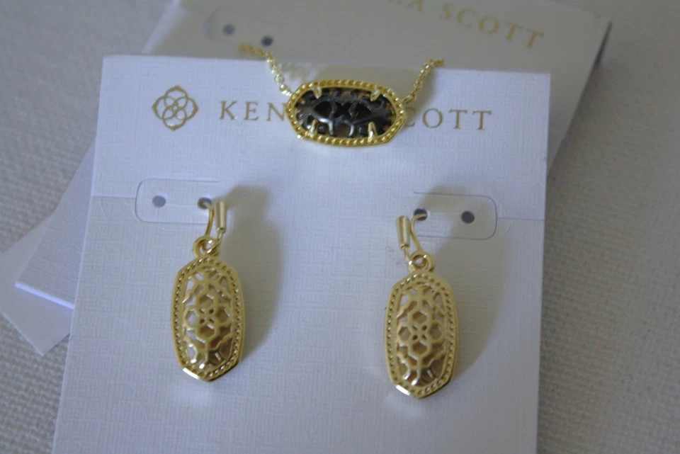 Kendra Scott Elisa Colgante y Lee Oro Gancho Pendientes Colgantes Nuevos con Etiquetas Foto 4 de 4