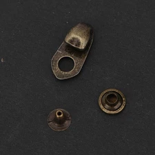 ˇ20Set Alloy Boot Lace Hooks Lace Fittings W/Rivets For Repair/Camp/Hike/Climb 7