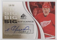 2010 SP Game Used Edition SIGnificance 18/50 Igor Larionov #SIG-IL Auto HOF 0c3
