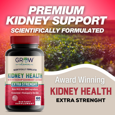 Kidney Health Support Supplement with Uva Ursi & Cranberry - Kidney Detox