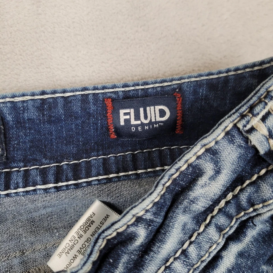 Jeans Silver Co Suki Mid Capri para mujer 29 azul fluido denim elástico desgastado Foto 3 de 4