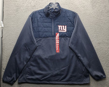 NFL New York Giants Dunbrooke Football Jacket Mens XL Multi Athletic Quarter Zip