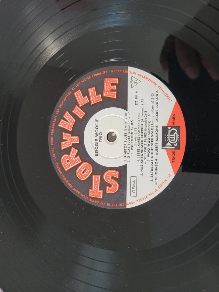 LP ALBUM 33T  12" - BWT Boogie Woogie Trio - MONO 670184 Germany  piano blues - Photo 3/4