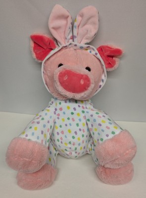 Dan Dee Collector's Choice 16'' Pink Pig Plush In Easter Bunny Outfit 2017