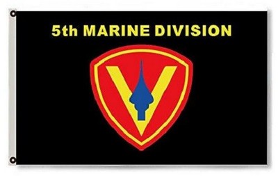 2X3 USMC 5TH MARINE DIVISION MARINE FLAG BANNER 100D W/ GROMMETS