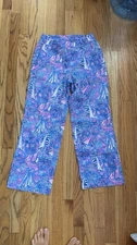 Lilly Pulitzer Women's Deri Linen Palazzo Pant Bocca Blue Size XS