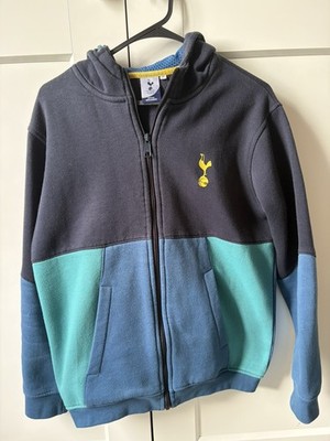 Tottenham Hotspur Kapuzenpullover Jungen UK-Größe 13 Jahre blau durchgehender Reißverschluss