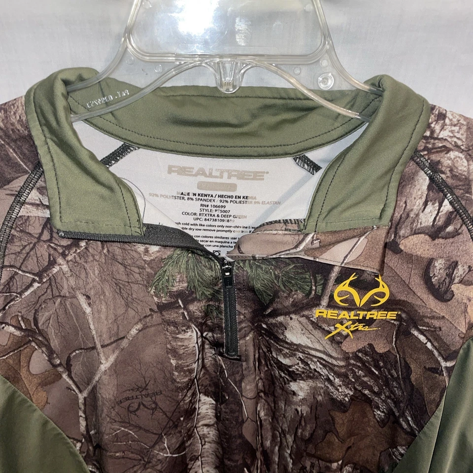 Realtree Mens Camo Shirt Size Large Brown Green Athleisure Hunting Outdoors - Image 3 of 4