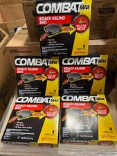 Combat Max Large Roach Killing Bait Station 40 Count Indoor Insect Trap Killer